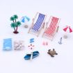 Mini Beach Set Ornament - Summer Ocean Scene Photo Decoration Props - 4