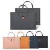 Elastic Button Laptop Handbag - Waterproof PU, 13.3/14 inch, Black - 2