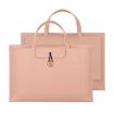 Rose Pink 13.3/14" Elastic Button Waterproof PU Laptop Handbag - 1