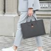 Navy 15.4/16" Elastic Button Waterproof PU Laptop Handbag - 9
