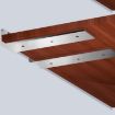 100mm Stainless Steel Triangular Bracket 5.5mm Thick Bookshelf Plate - 6