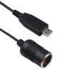 1.2m 12W Power Driving Recorder TYPE-C to Cigarette Lighter Adapter - 2