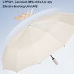 Dual-use Automatic Umbrella, Wind-resistant UV Sunshade, 60 Bone Beige - 4