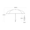 20 Bone Reverse Double Automatic Folding Umbrella Sunshade (Starry Sky) - 2