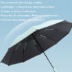 20 Bone Reverse Double Automatic Folding Umbrella Sunshade (Starry Sky) - 4