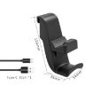 PS5 Charging Seat & Headphone Hook - iplay HBP-293 Console Hanger (Black) - 2