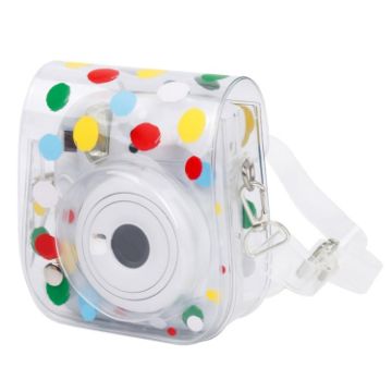 Fujifilm Instax Mini 12/11 Transparent Camera Case - Color Wave Dot - 1