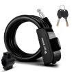 WEST BIKING 1.2m Bicycle Lock - PVC Steel Cable, Anti-theft, Waterproof - 1