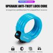 WEST BIKING 1.2m Bicycle Lock - PVC Steel Cable, Anti-theft, Waterproof - 5