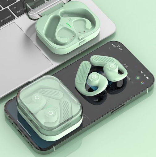K23 TWS Hanging Ear Earphones Air Conduction Bluetooth Headset Green - 1