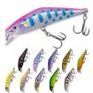 HENGJIA 5.7cm 3.4g Slow Sinking Minnow Lures, Color 8 - Fake Bait - 2