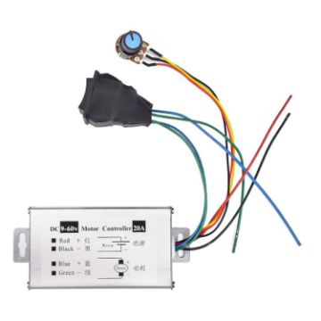 20A DC Speed Regulator 9-60V PWM Motor Driver with Switch - 1