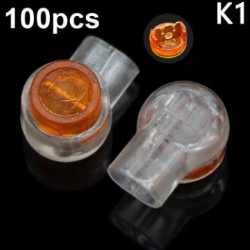 100pcs K1 Network Cable Telephone Line Connector Waterproof Terminals - 1