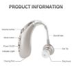 Silver USB Charging Earhook Hearing Aid Sound Amplifier Noise Reduction - 5