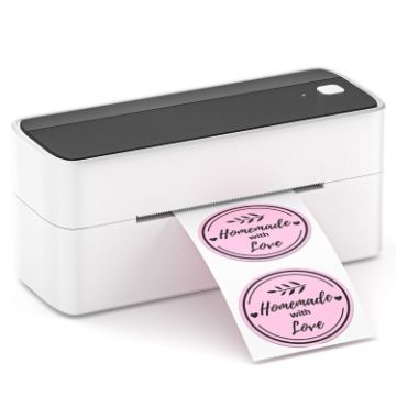 Phomemo PM241-BT Bluetooth Thermal Label Printer, US Size, Black White - 1