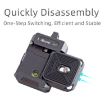 XILETU PQ-38 Quick Release Plate Base Tripod Slider Mount Adapter - 3