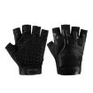 Non-slip Silicone Half-finger Gloves for Outdoor Sports - Black - 1