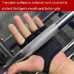 XL Weightlifting Dumbbell Gloves - Anti-slip, Anti-cocoon, Red, Four-finger - 7
