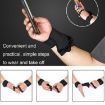XL Weightlifting Dumbbell Gloves - Anti-slip, Anti-cocoon, Red, Four-finger - 8