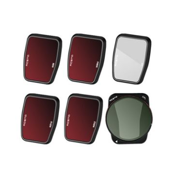 DJI Air 3 RCSTQ Waterproof Filter Set ND4/8/16/32/64+UV+CPL 6-in-1 - 1
