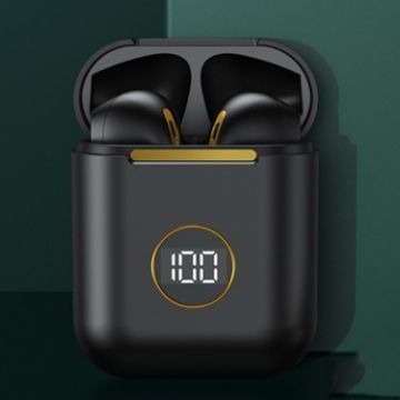 X1 TWS Wireless Bluetooth Headphone with LED Display & Noise Reduction (Black) - 1