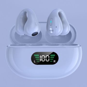 Q80 TWS Bluetooth 5.3 Earclip Bone Conduction Headphones - White - 1