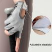 Yoga Sports Gloves - Non-slip Shock-absorbing Half-finger, Size M (Gray) - 7