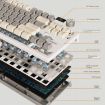 LANGTU LT84 Wireless Tri-Mode RGB Keyboard, Sea-Air Axis Pro, Whiteout - 5