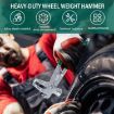 Green Tire Balance Weight Removal Pliers & Multifunctional Hammer Tool - 4