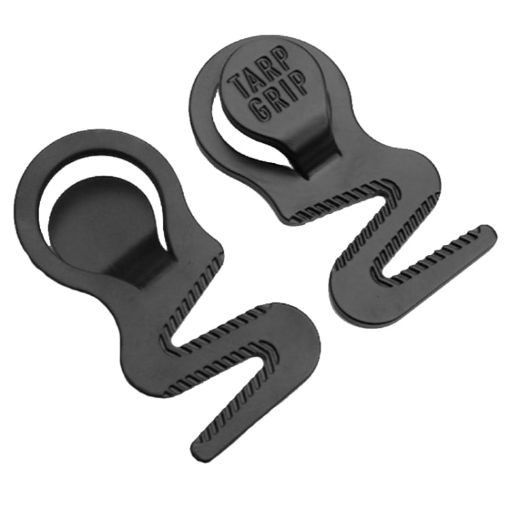 Tarp Grip Fasteners 2pcs - Tent, Car Cover, Pool Awning Hook & Loop - 1