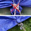 Tarp Grip Fasteners 2pcs - Tent, Car Cover, Pool Awning Hook & Loop - 5