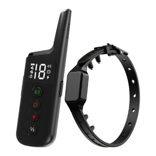Pet Training Collar with Remote - Electric Shock & Wrap-around Design - 1
