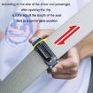 SHUNWEI Blue Car Safety Belt Limiter Anti-Stranglehold Clip - 1 Pair - 4