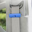 SHUNWEI Blue Car Safety Belt Limiter Anti-Stranglehold Clip - 1 Pair - 9