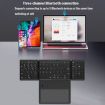 Leather Wireless Bluetooth Keyboard with Touch-Pad - Multi-System Portable Keypad - 5