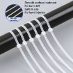 100pcs 8x300mm Black Nylon Self-Locking Cable Ties 7.6mm Wide - 3