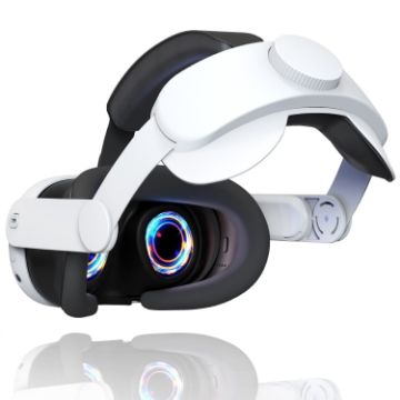 Meta Quest 3 VR Elite Headset Adjustable Strap - White - 1