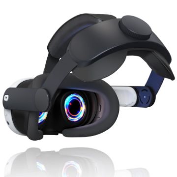Meta Quest 3 VR Elite Headset Adjustable Strap - Black - 1