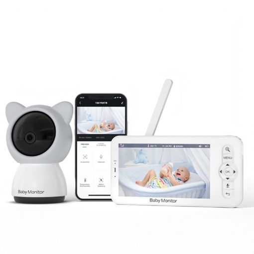 5" HD Baby Monitor Wireless WiFi Camera - US Plug - 1
