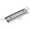 6" 16cm Thickened 3-Section Ball Slide Mute Drawer Track Rail - 2