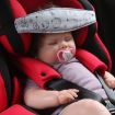 Gray Animal Baby Head Restraint Belt - Child Car Safety Seat Support - 6