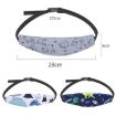 Baby Head Restraint Belt - Car Seat Head Support (White Dinosaur) - 2
