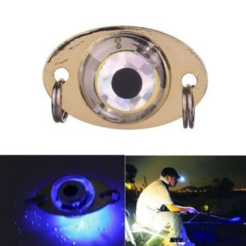LED Underwater Lure Fish Tool - 3.8G Glowing Metal Bait (Blue) - 1
