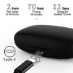 T16 Blue TWS Ear-mounted Bluetooth Earphones with LED Display & Noise Reduction - 6