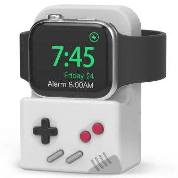 Apple Watch Silicone Charging Stand Base Storage (Grey) - No Charger - 1