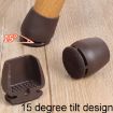 15 Tilt Table & Chair Feet Covers - 0.75" 8pcs Set (Square) - 7
