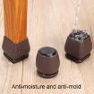 1.25" 8pcs 15 Tilt Table & Chair Feet Shock-Absorbing Covers (Round) - 8