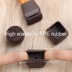 1.25" 8pcs 15 Tilt Table & Chair Feet Shock-Absorbing Covers (Round) - 9