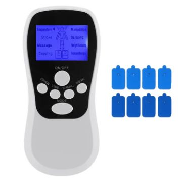 Upgrade White Multifunctional Pulse Meridian Massage Instrument 70 Char - 1