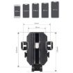 Grey Knob Type Car Air Conditioner Outlet Phone Holder for Navigation - 3